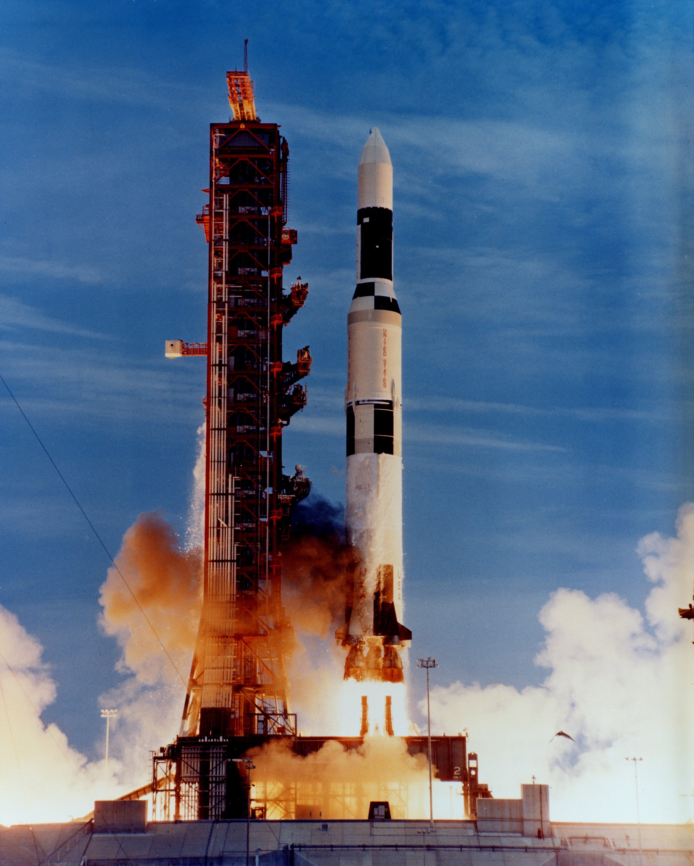 Design de la Tour Ombilicale de lancement pour les missions Apollo, 1966